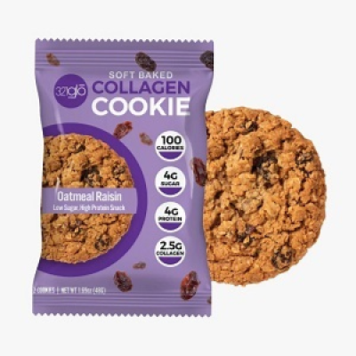 321Glo Collagen pro Cookie Oatmeal Raisin 48G